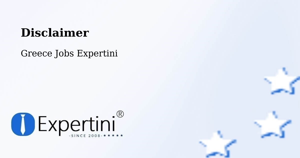 Disclaimer – Íos - Greece Jobs Expertini